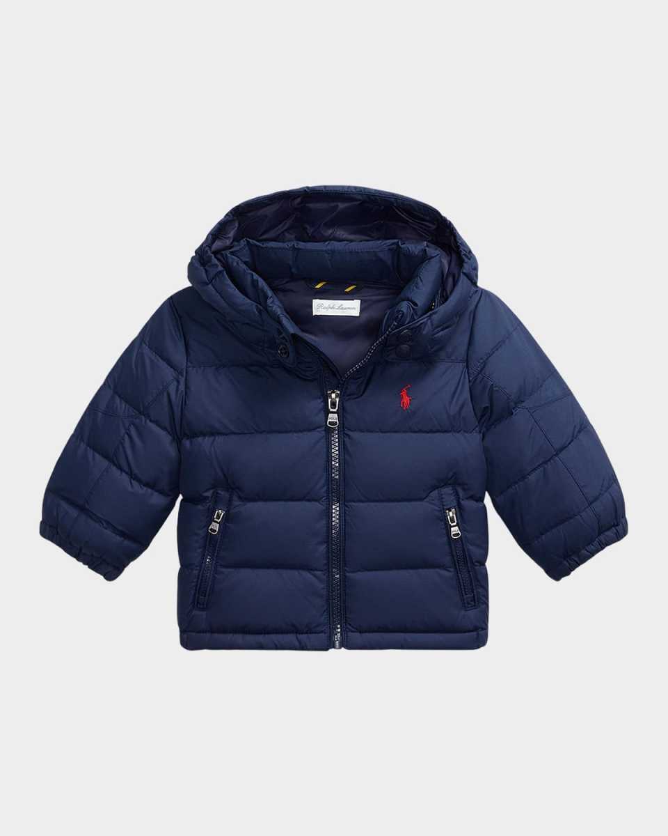 Boy's Ripstop Hooded Down Jacket, Size 9M-